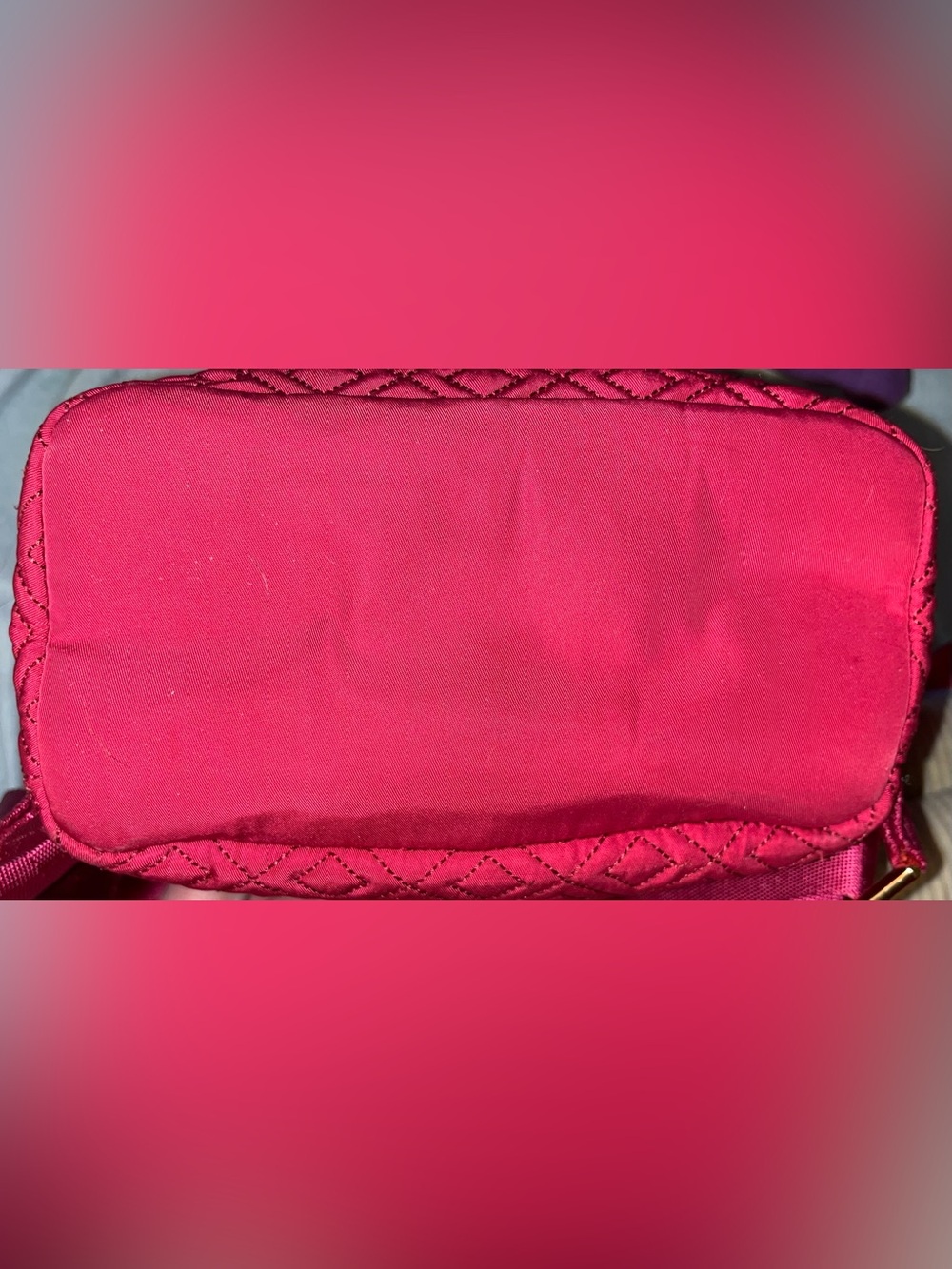 Tory Burch EUC Marion Quilted Raspberry Pink Backpack - Picture 3 of 8